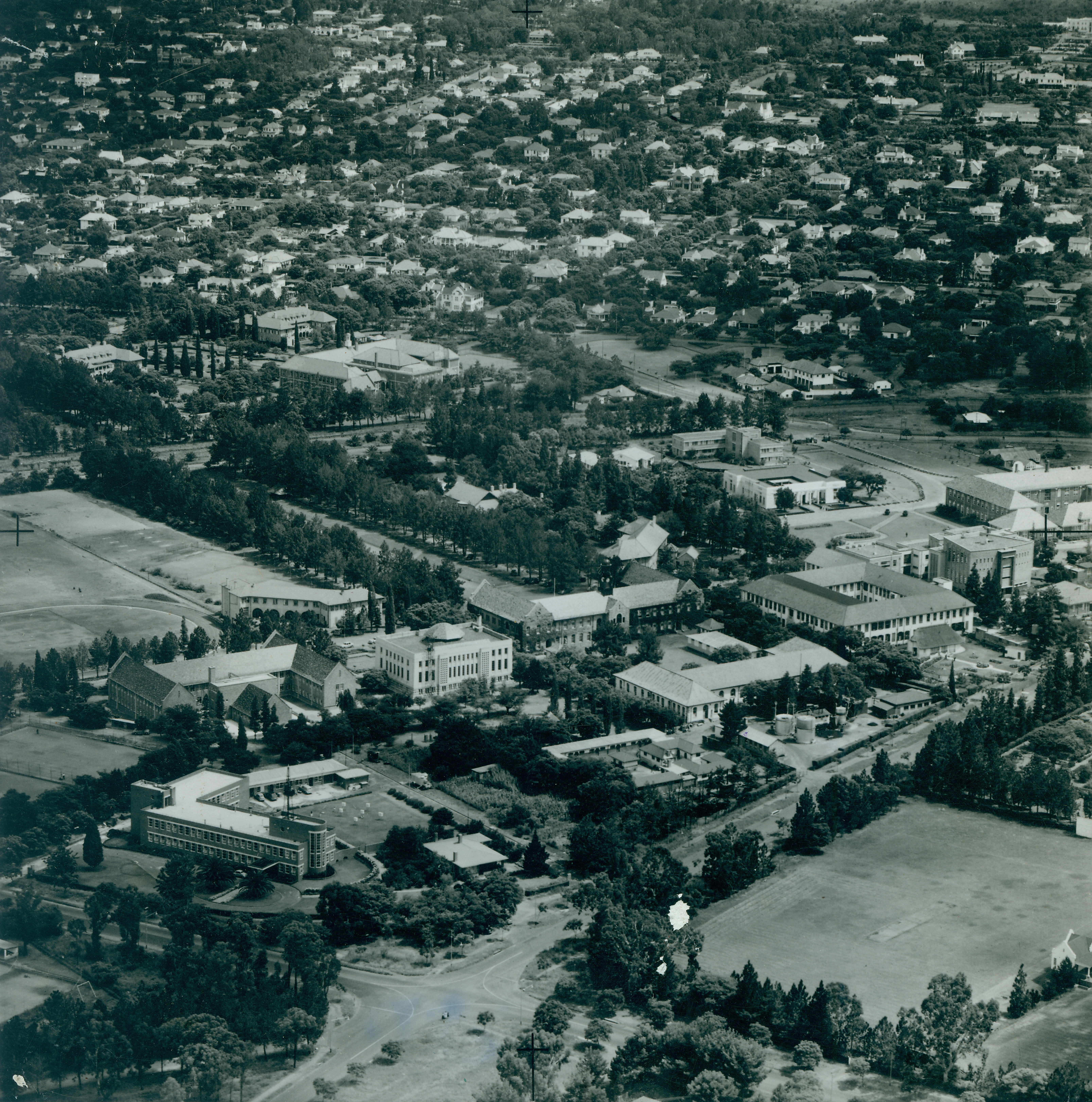 UP Aerial photo 1950s